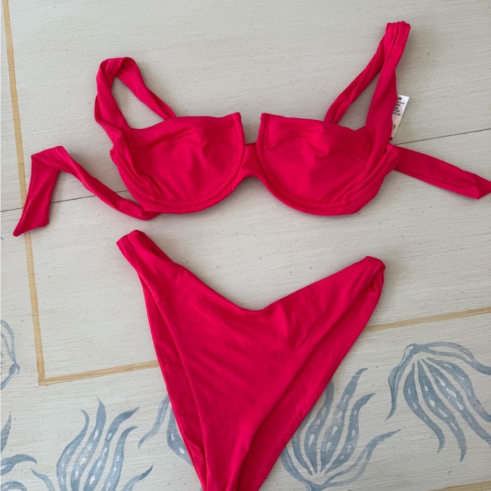 Lspace Pink Bikini Set